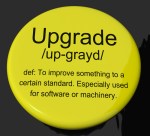 upgrade button